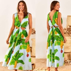 Farm Rio Tropical Banana Collectif Banana print Dress